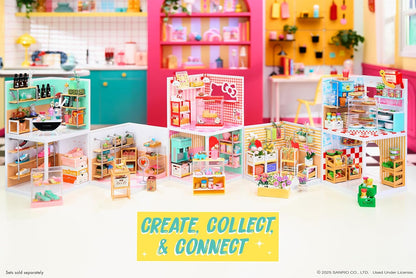 MGA's Miniverse Make It Mini Spaces Hello Kitty - Construction, Personnalisation, Loisirs Créatifs, Chambres, Hobby, Collectionneurs, Exposition, Non Comestible, Collectionneurs et Enfants Dès 8 Ans