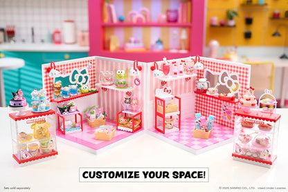MGA's Miniverse Make It Mini Spaces Hello Kitty - Construction, Personnalisation, Loisirs Créatifs, Chambres, Hobby, Collectionneurs, Exposition, Non Comestible, Collectionneurs et Enfants Dès 8 Ans
