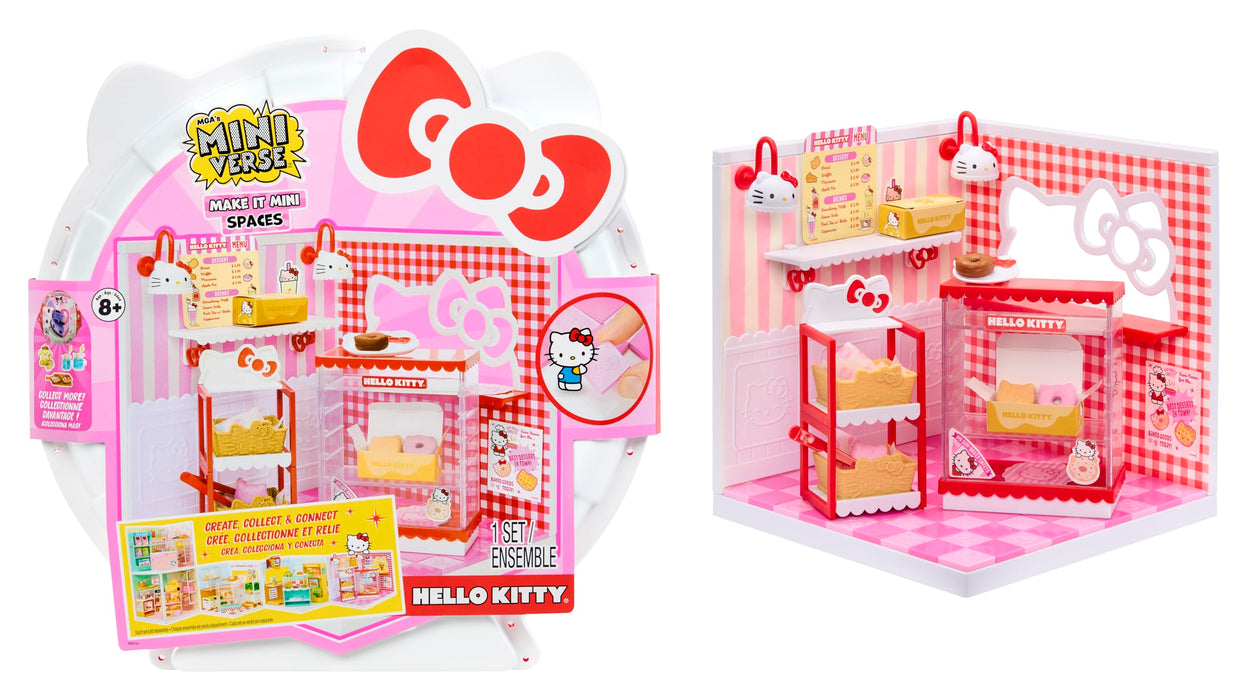 MGA's Miniverse Make It Mini Spaces Hello Kitty - Construction, Personnalisation, Loisirs Créatifs, Chambres, Hobby, Collectionneurs, Exposition, Non Comestible, Collectionneurs et Enfants Dès 8 Ans