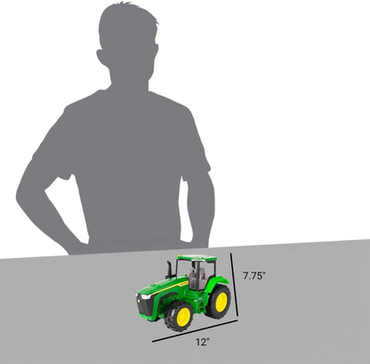 TOMY John Deere Light and Sound Tractor, Die Cast Farm Vehicle Toy with Sounds and Working Lights, Durable Construction, Collectible Farming Toy for Kids and Tractor Fans