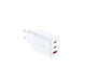 65W Gan Charger 2 Usb-C Ports 1 Usb-A Port Simultaneous Charging