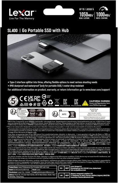 Lexar Pro Go Pssd With Hub 2Tb Ssd