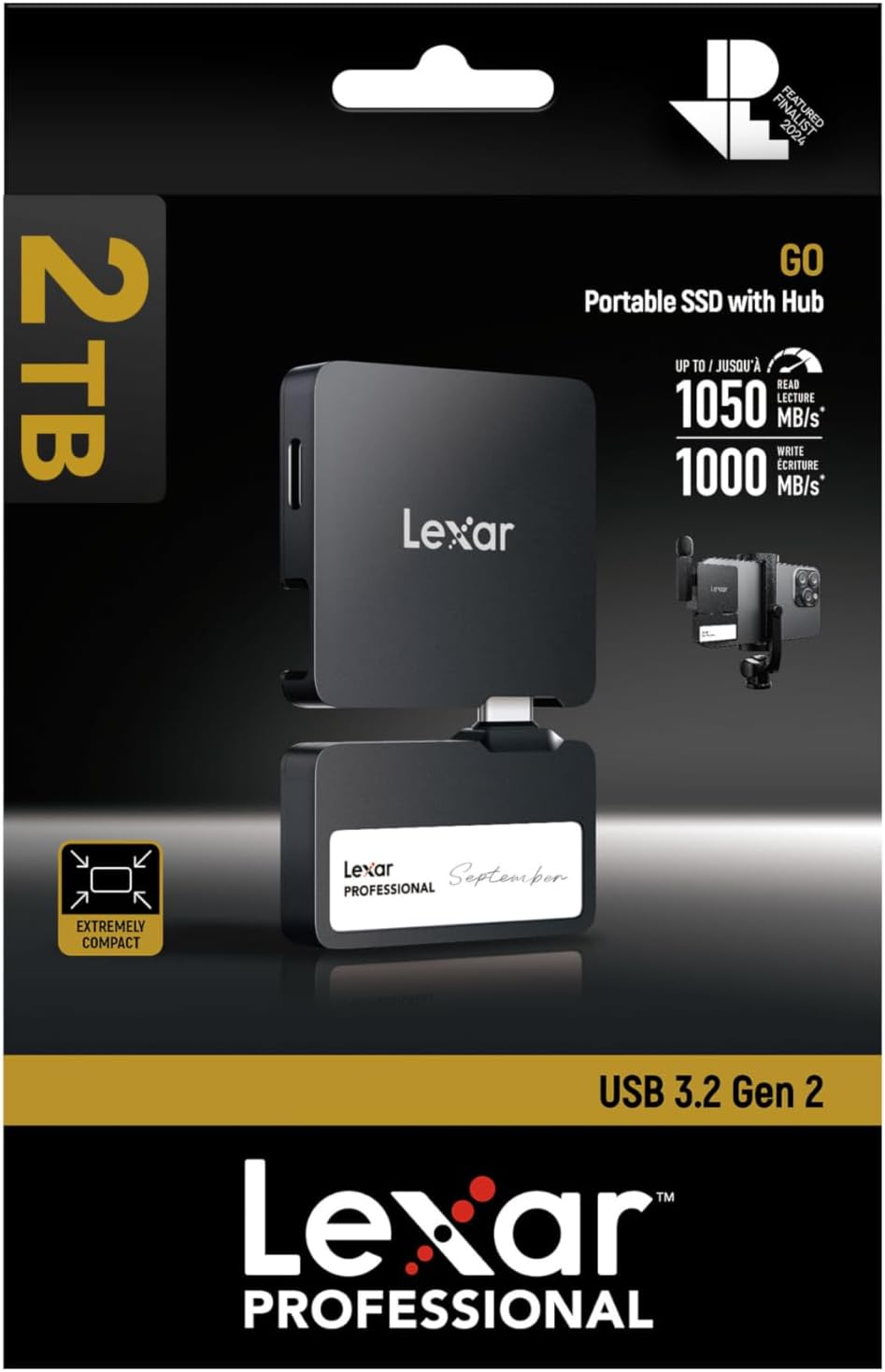 Lexar Pro Go Pssd With Hub 2Tb Ssd
