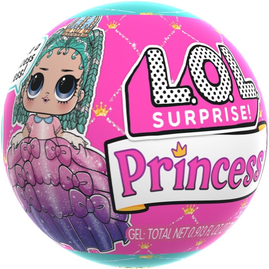 L.O.L. Surprise! Princess Tots - Includes 1 Doll, Blind Packaging, Comes with 2 Colours to Create a Princess Dress, Collect All 8 Dolls