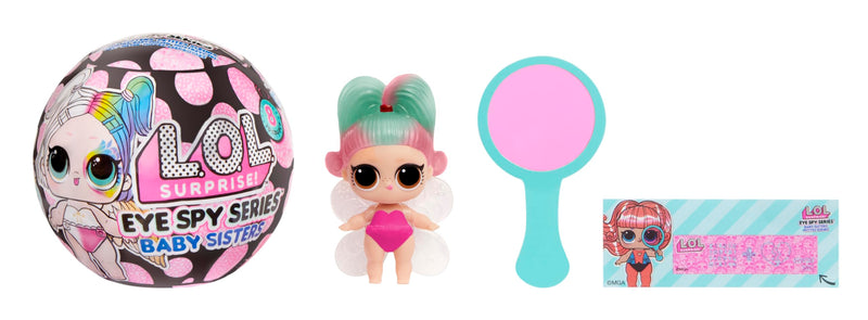 L.O.L. Surprise! Eye Spy Series Baby Sisters: Include 1 Bambola, Confezione Cieca, Cambio Colore, Sorprese da Svelare, Abiti e Accessori. Colleziona Tutte le 8 Bambole