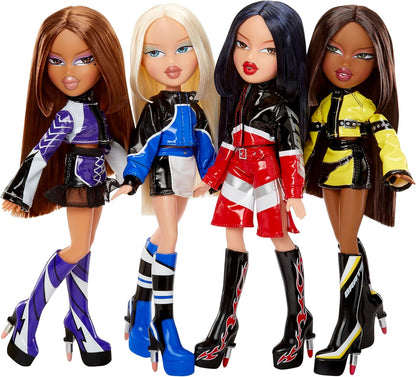 Bratz Scorchin' Sasha - Incluye 1 Muñeca de Moda, Viene con Conjunto y Accesorios, Muñecas Inspiradas en Moto, Lindos Juguetes para Niñas