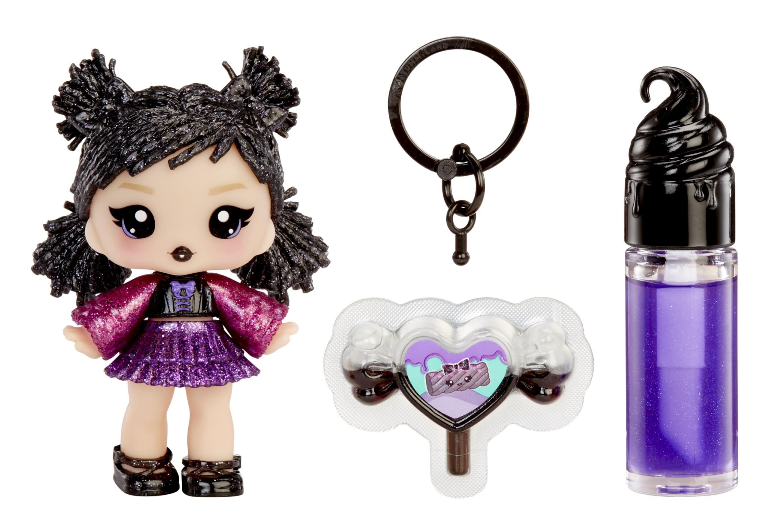 Yummiland Lip Gloss Doll: Sour Sweeties - Blake Drop - Inclusief 1 pop, DIY Lip Gloss + Afneembare Sleutelhanger, Cosmetisch Spel, Verzamelbaar, Geschikt voor Kinderen vanaf 4 jaar