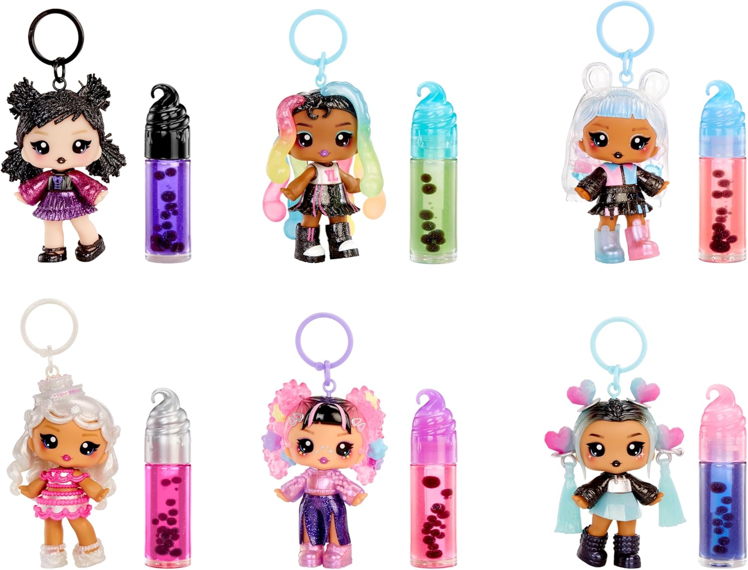 Yummiland Lip Gloss Doll: Sour Sweeties - Blake Drop - Inclusief 1 pop, DIY Lip Gloss + Afneembare Sleutelhanger, Cosmetisch Spel, Verzamelbaar, Geschikt voor Kinderen vanaf 4 jaar