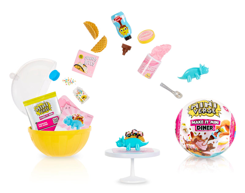 MGA's Miniverse Make It Mini Diner Series 4 - Mini Collectibles, DIY, Resin Play, Replica Food, For Collectors & Children Ages 8+, NOT EDIBLE