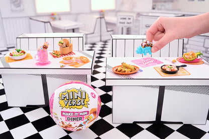 MGA's Miniverse Make It Mini Diner Series 4 - Mini Collectibles, DIY, Resin Play, Replica Food, For Collectors & Children Ages 8+, NOT EDIBLE