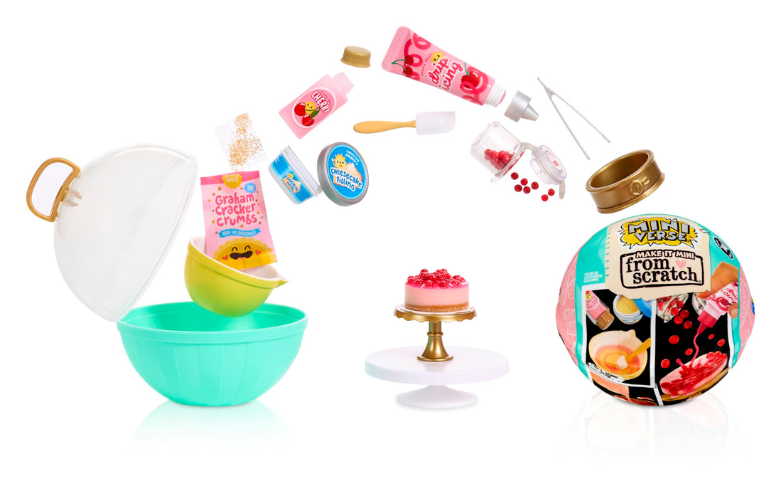 MGA's Miniverse Make It Mini from Scratch Series 2 - Mini Objets de Collection, Emballage Opaque, Miniature, DIY, Réplique d’Aliment, Sèche à l’air, Non Comestible, pour Enfants Dès 8 Ans