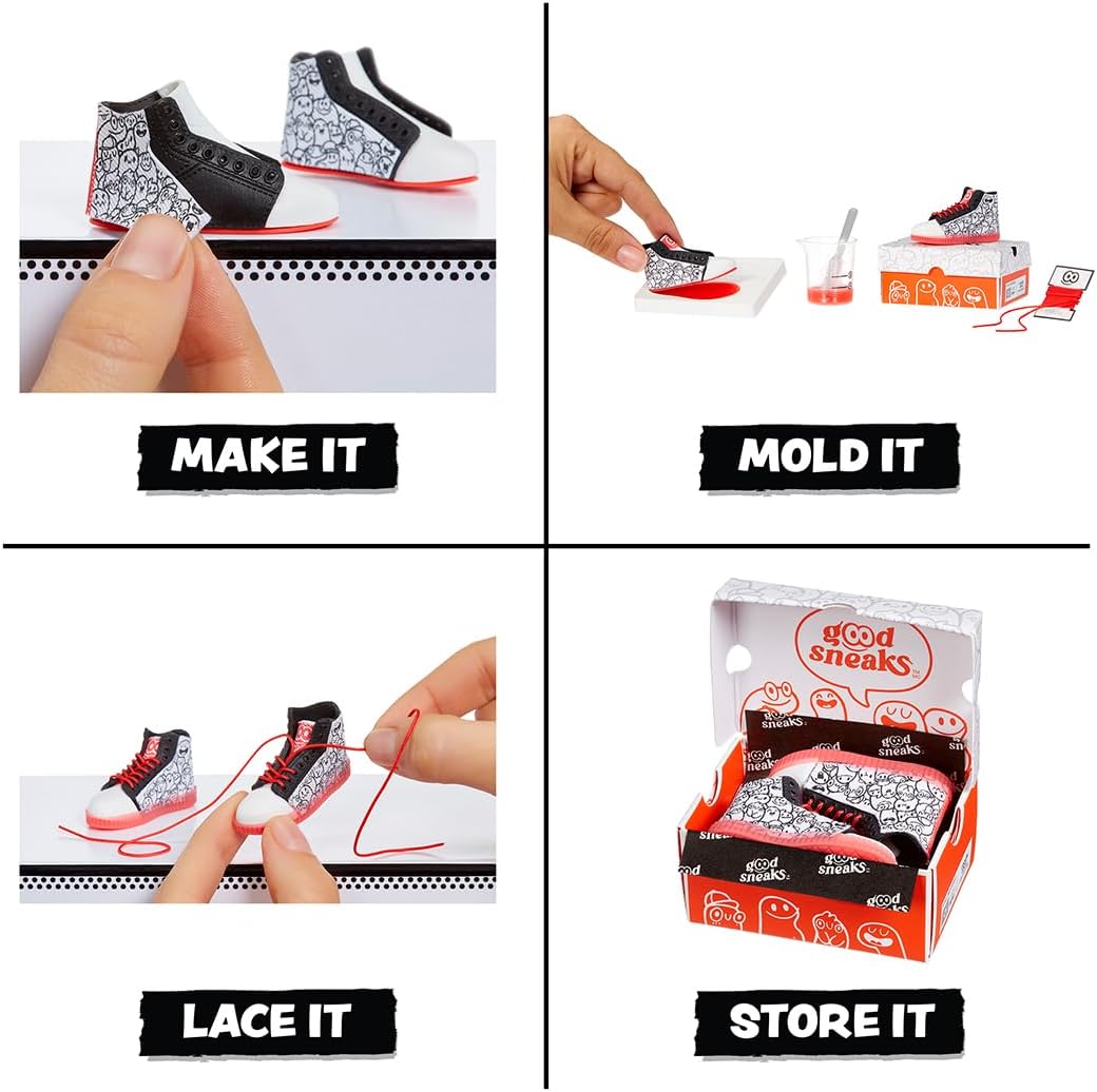 MGA's Miniverse Make It Mini Sneakers Collectibles - Blind Packaging, DIY, Crafts, Replica Items, Fashion, Not Edible - for Collectors, Ages 8+ Years