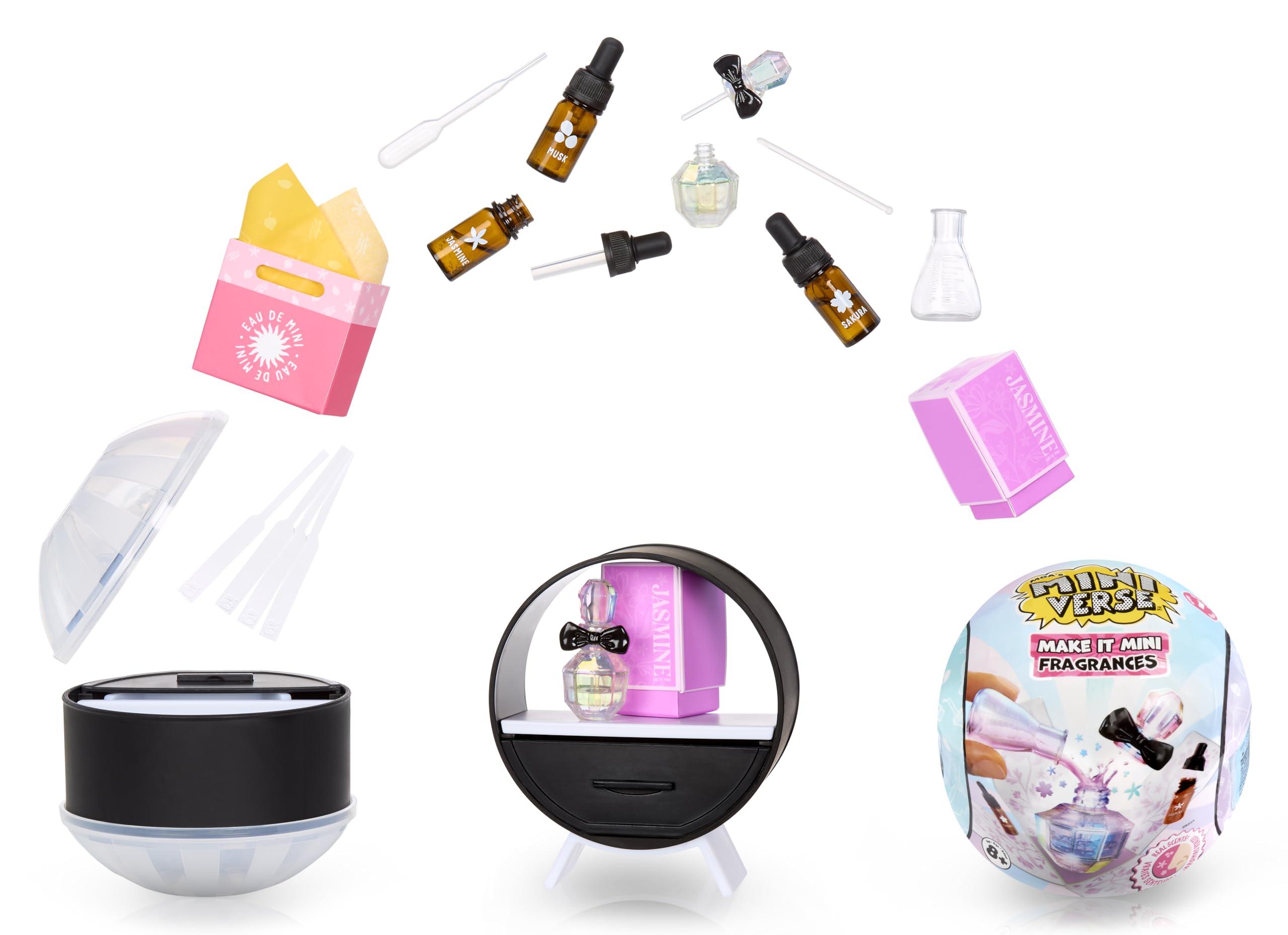 MGA's Miniverse Make It Mini Fragrances - Mini Coleccionables, Envase Ciego Misterioso, Perfume, Productos Cosméticos Reales, DIY, Manualidades - para Coleccionistas, 8+ Años
