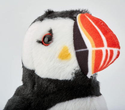 Wild Republic 19600 Uccello Pulcinella di Mare di Peluche, Giocattolo con Canto Realistico, Birds with Sound, 13cm