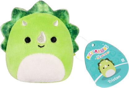 Micromallows SQMM0192-3 Pack, Super Soft Mini Squishmallows, 6.5 cm Plush Figures (Mony, Tristan, Victoria