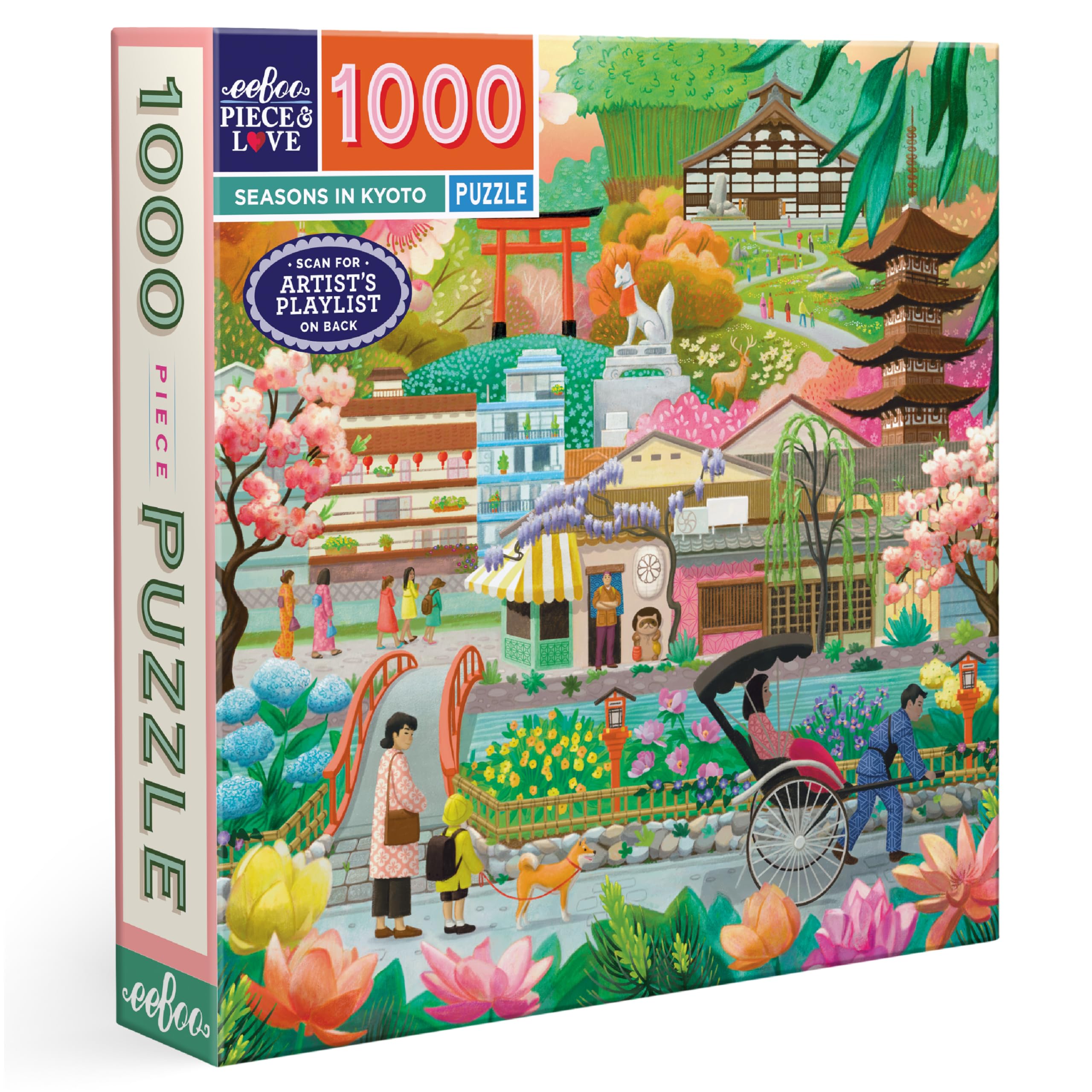 Eeboo - Puzzle 1000 Pcs - Seasons In Kyoto (Epzt696)