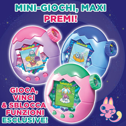 Bandai, Tamagotchi Water Paradise, virtueel huisdier, blauw 43422, elektronisch speelgoed, optimaal voor kinderen vanaf 6 jaar, zoom in het paradijs om voor je elektronische huisdier te zorgen