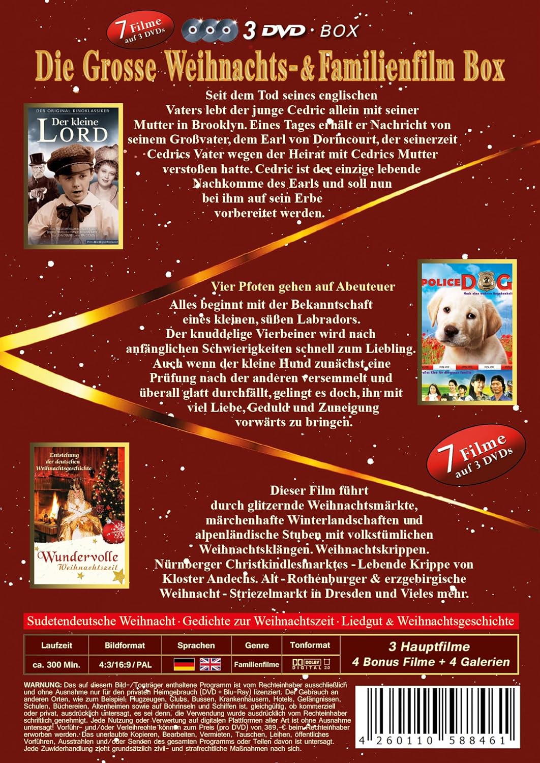 WILD, FRANZ JOSEF/GEIGER, KARLHEINZ J./KOBAYASHI, YOSHONORI - DIE GROBE WEIHNACHTS- & FAMILIENFILMBOX