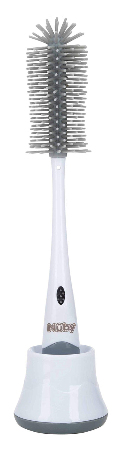Nuby - Silicone Bottle Brush With Stand - 12 Inches