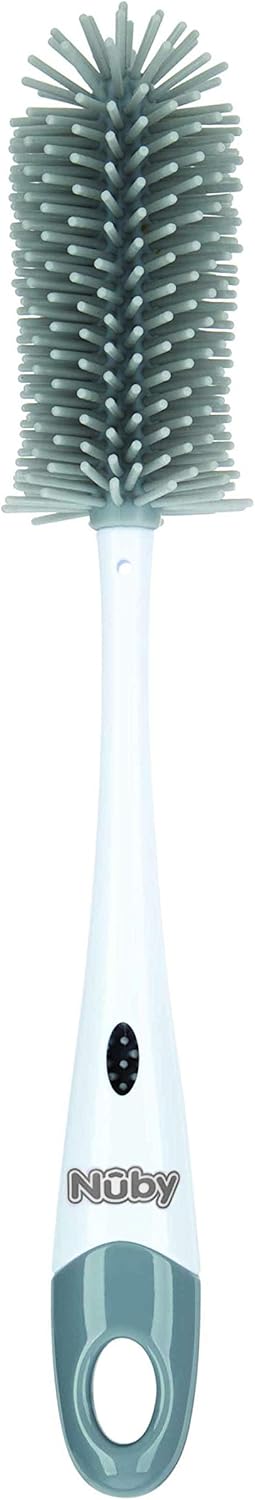 Nuby - Silicone Bottle Brush With Stand - 12 Inches