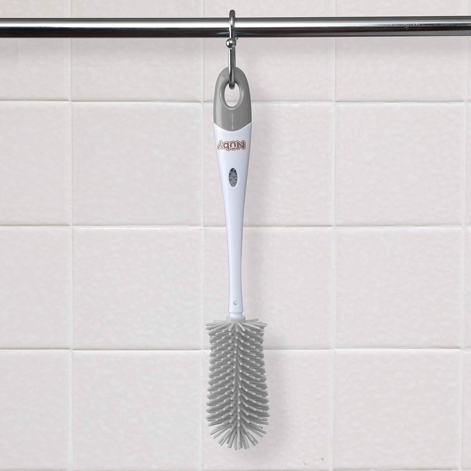 Nuby - Silicone Bottle Brush With Stand - 12 Inches
