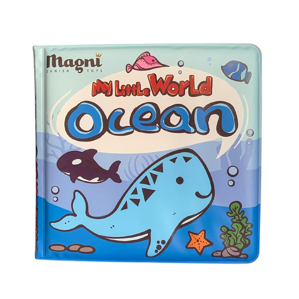 Magni 5729 Sea Creatures Colour Action Bath Book, Multi-Colour