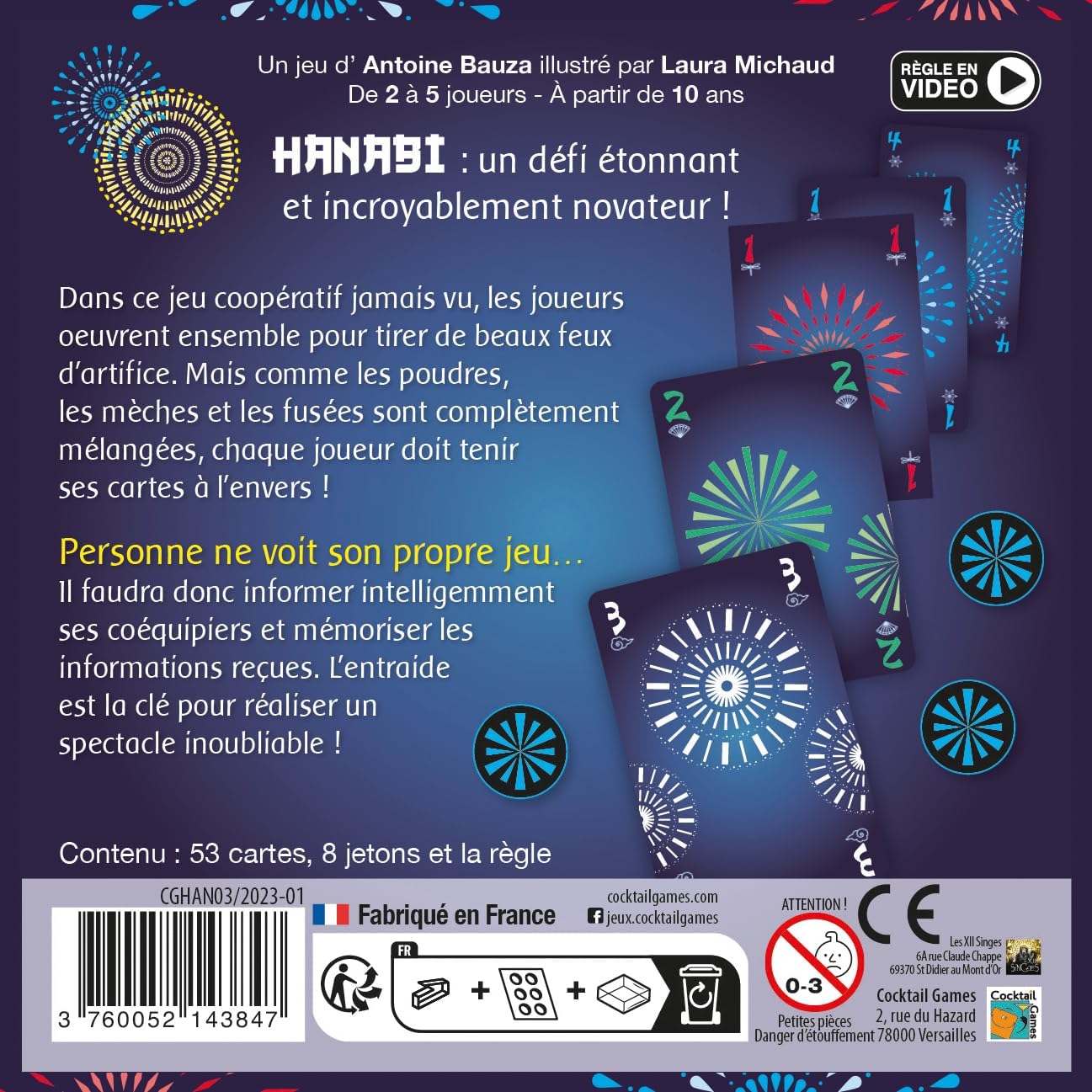 Asmodee - Hanabi Kaarstpel Refresh