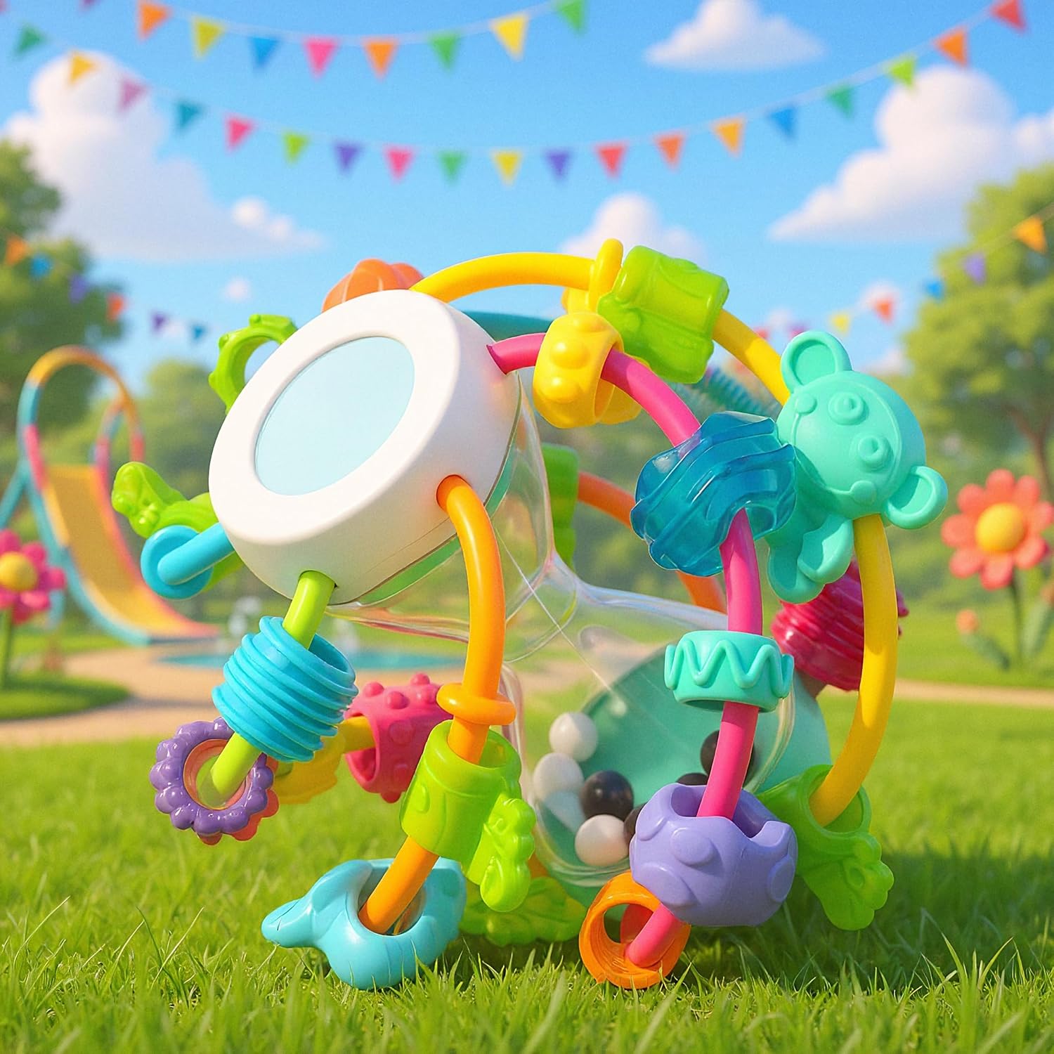 Playgro Play and Learn Ball, Play and Learn Ball, from 6 Months.
