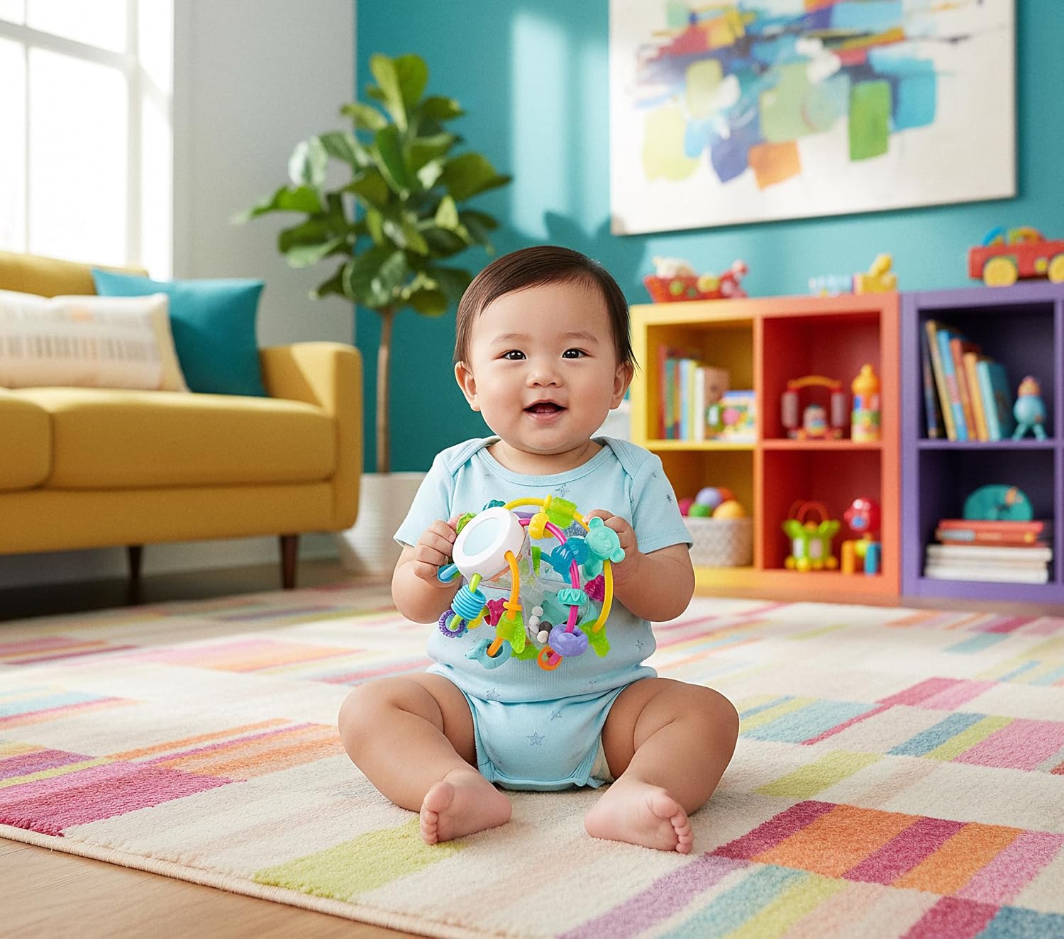 Playgro Play and Learn Ball, Play and Learn Ball, from 6 Months.
