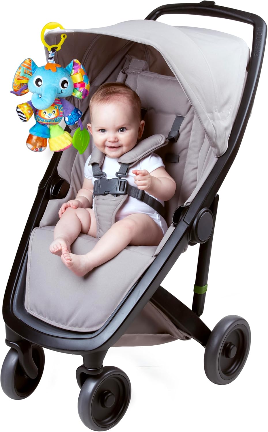 Playgro Activity Friend Elly Elephant, Toy for Babies, 0+ Months, Multisensory Toy for Infants, Learning and Stimulation