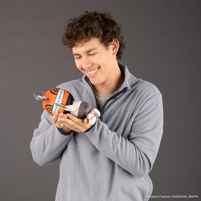 Club Mocchi Mocchi Suya Suya Chainsaw Man Denji Plush, 8 Inch Soft Collectible Anime Figure, Official Sleepy Devil Character, Squeezable Pillow Toy, Gift for Manga Fans, Age 16 and Up