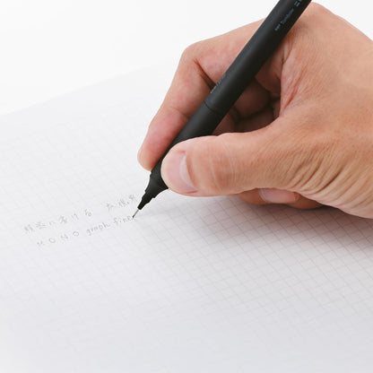 Tombow MONO Graph Fine Mechanical Pencil, Black, Line Width 0.5 mm, HB, Integrated Eraser, Refillable, Soft-Touch Metal Handle