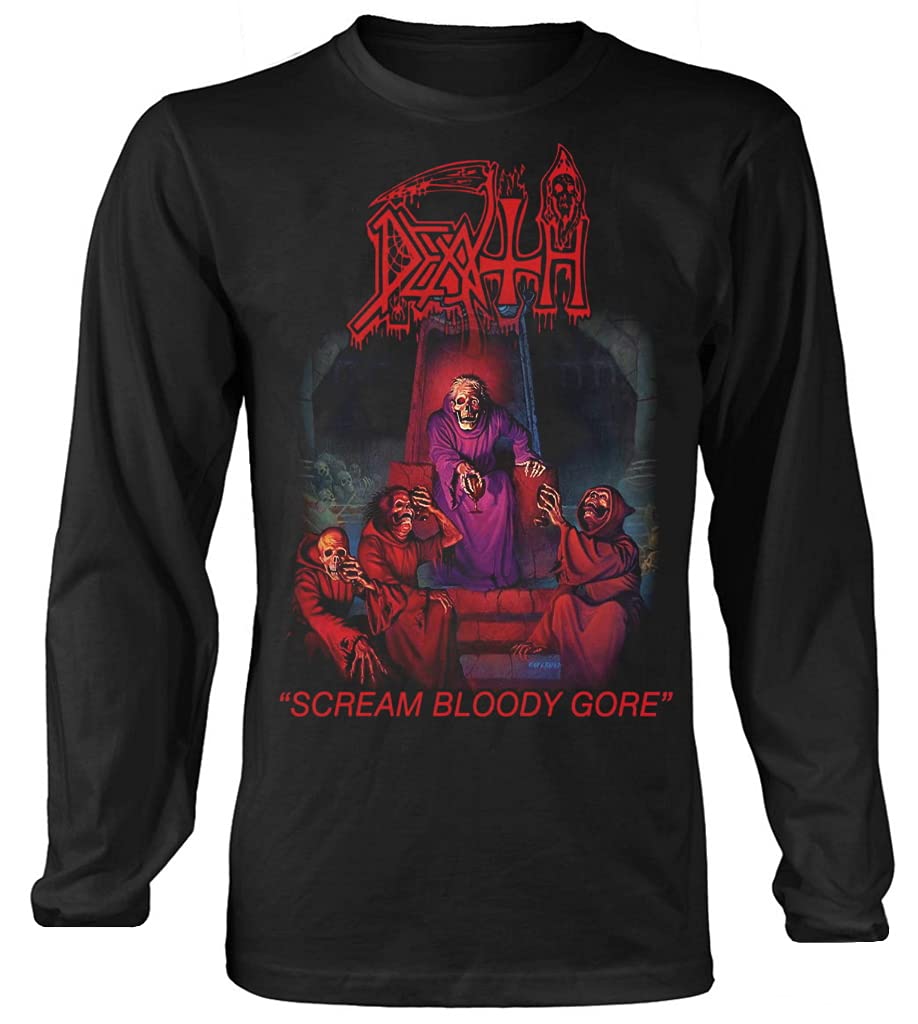 Razamataz Death 'Scream Bloody Gore' (Black) Long Sleeve Shirt (x-large