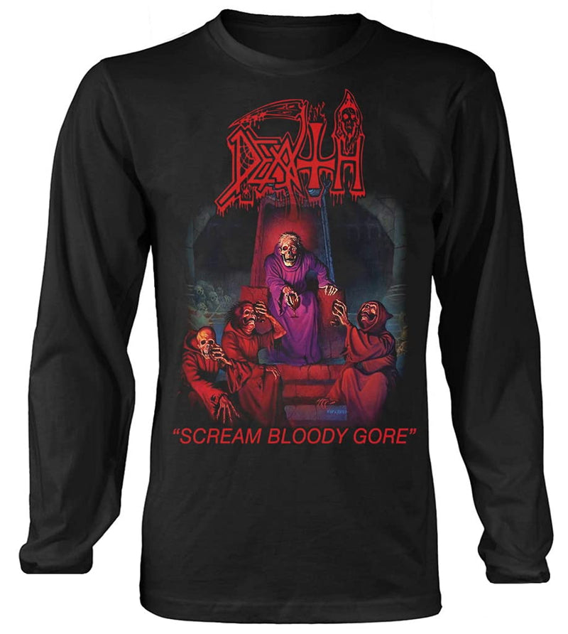 Razamataz Death 'Scream Bloody Gore' (Black) Long Sleeve Shirt (x-large