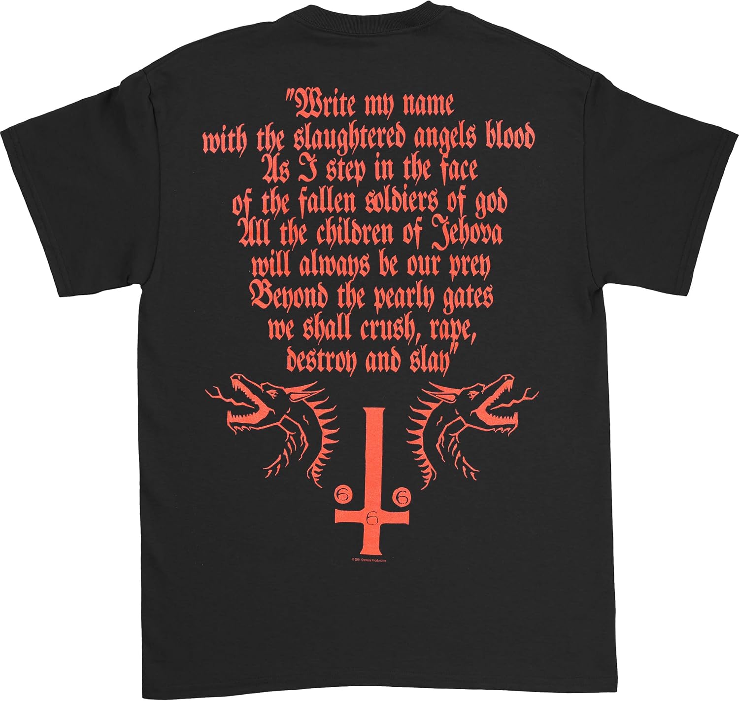 Razamataz Marduk 'Demon with Wings' (Black) T-Shirt
