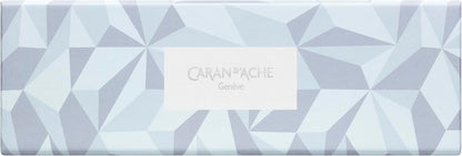Caran d'Ache 849 Alpine Frost Blue Ballpoint Pen - Hexagonal Aluminium, Goliath Medium Refill, Frost-Inspired Edition, Premium Gift Packaging, Swiss Made
