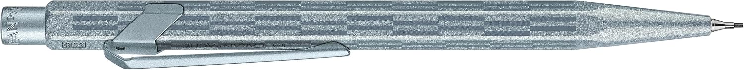 Caran d'Ache 849 Alpine Frost Blue Lead Holder - Hexagonal Aluminium, HB Lead 0.5 mm, Iridescent Glacier Blue, Premium Gift Box, Swiss Made