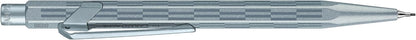 Caran d'Ache 849 Alpine Frost Blue Lead Holder - Hexagonal Aluminium, HB Lead 0.5 mm, Iridescent Glacier Blue, Premium Gift Box, Swiss Made