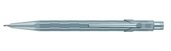 Caran d'Ache 849 Alpine Frost Blue Lead Holder - Hexagonal Aluminium, HB Lead 0.5 mm, Iridescent Glacier Blue, Premium Gift Box, Swiss Made