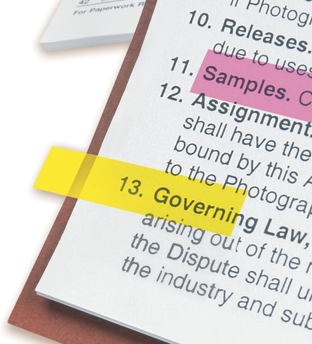 Post-it Index Segnapagina Piccoli, 4 dispenser, 140 segnapagina (11.9 x 43.2 mm) arancione, blu, giallo e rosa, per contrassegnare, evidenziare o codificare a colori le informazioni importanti