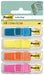 Post-it Index Segnapagina Piccoli, 4 dispenser, 140 segnapagina (11.9 x 43.2 mm) arancione, blu, giallo e rosa, per contrassegnare, evidenziare o codificare a colori le informazioni importanti