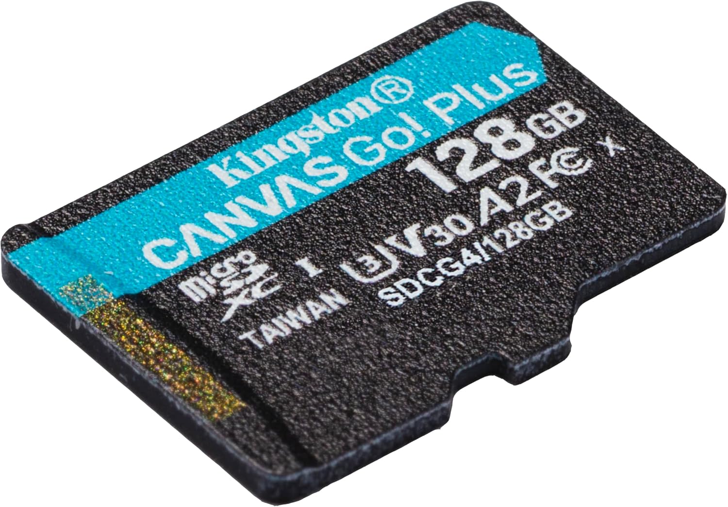 Kingston Canvas Go Plus microSDXC Scheda Di Memoria Gen4 200MB/s A2 U3 V30 128GB Confezione Singola Senza Adattatore-SDCG4/128GBSP