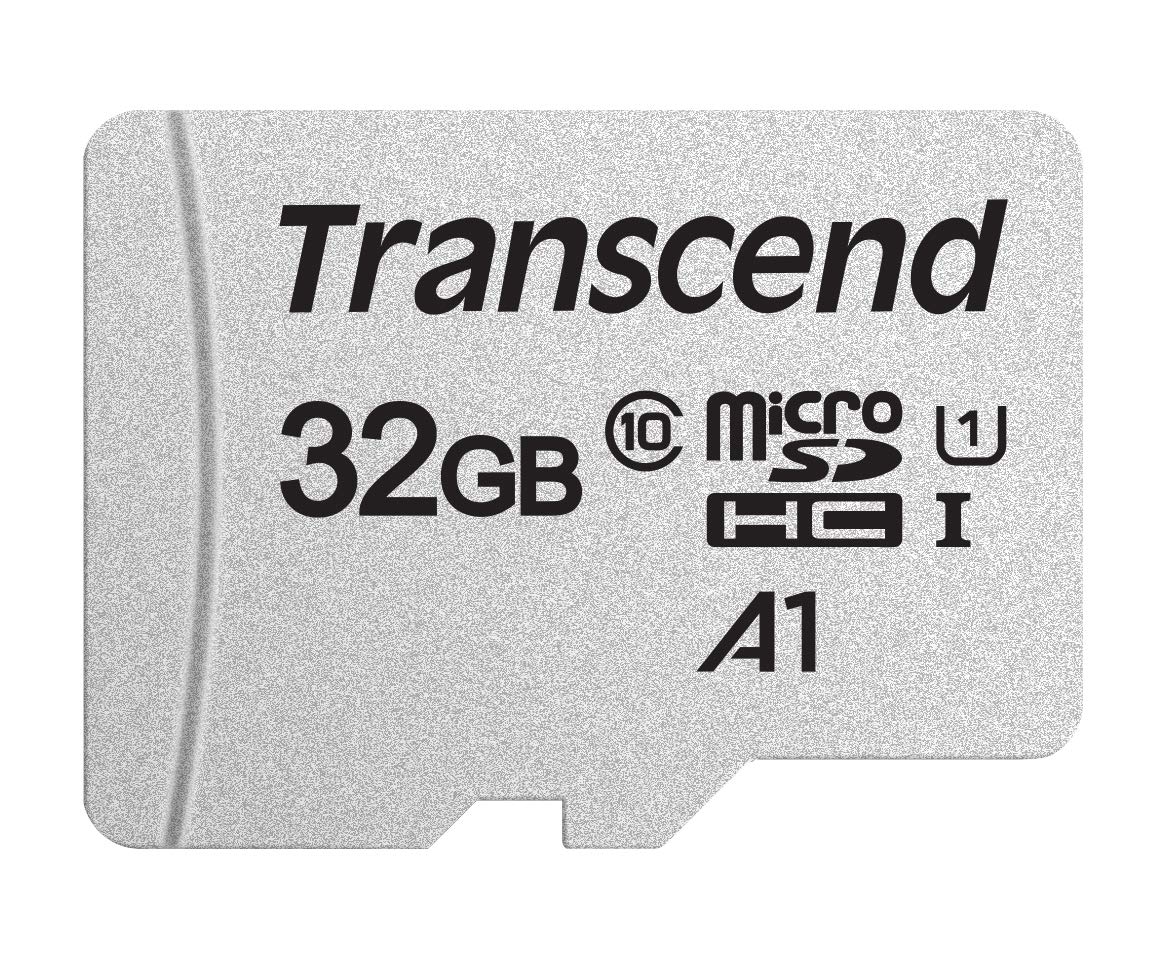 Transcend Scheda di memoria microSDXC 300S Classe 10 da 32 GB con fino a 95/45 MB/s (per smartphone, fotocamere digitali e console Nintendo) senza adattatore SD - TS32GUSD300S