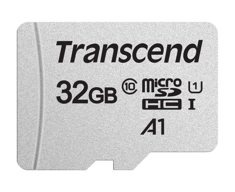 Transcend Scheda di memoria microSDXC 300S Classe 10 da 32 GB con fino a 95/45 MB/s (per smartphone, fotocamere digitali e console Nintendo) senza adattatore SD - TS32GUSD300S