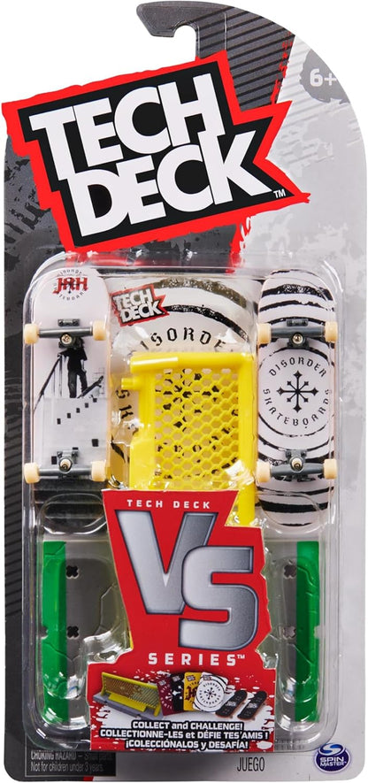 Tech Deck, Plan B Skateboards, Serie Versus, Confezione da 2 Fingerboard da Collezione e Set di Ostacoli, Miniskate, Giocattoli per Bambini, 6+ Anni (Il Modello può Variare