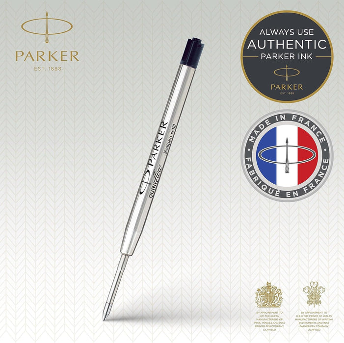 Parker QUINKflow ricariche inchiostro per penne a sfera punta media nero 3 pezzi