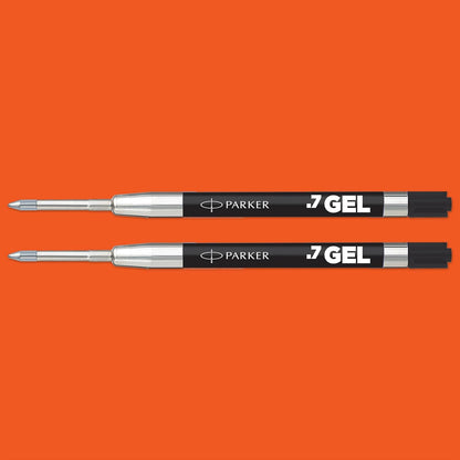 PARKER Jotter Originals ricariche di inchiostro gel, Ricariche di inchiostro gel nero, punta media (0,7 mm), 2 pezzi