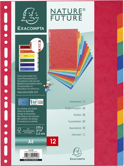 Exacompta 1412E Divisori e Segnaletica, 21x29.7 cm