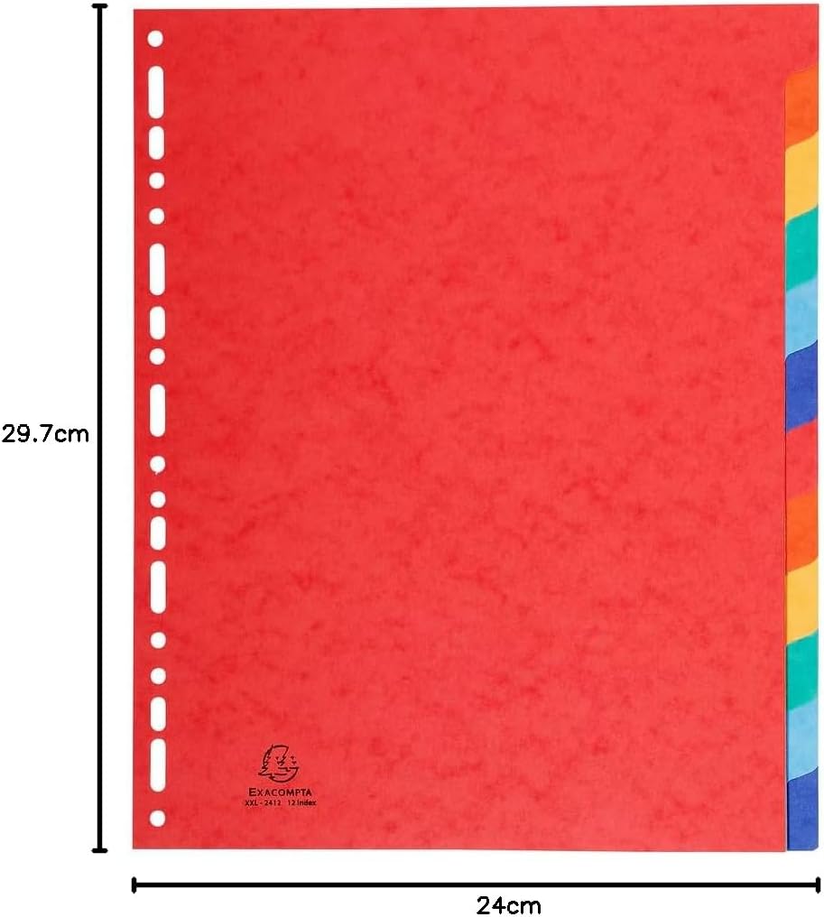 Exacompta 2412E Divisori e Segnaletica, 24.2x29.7 cm