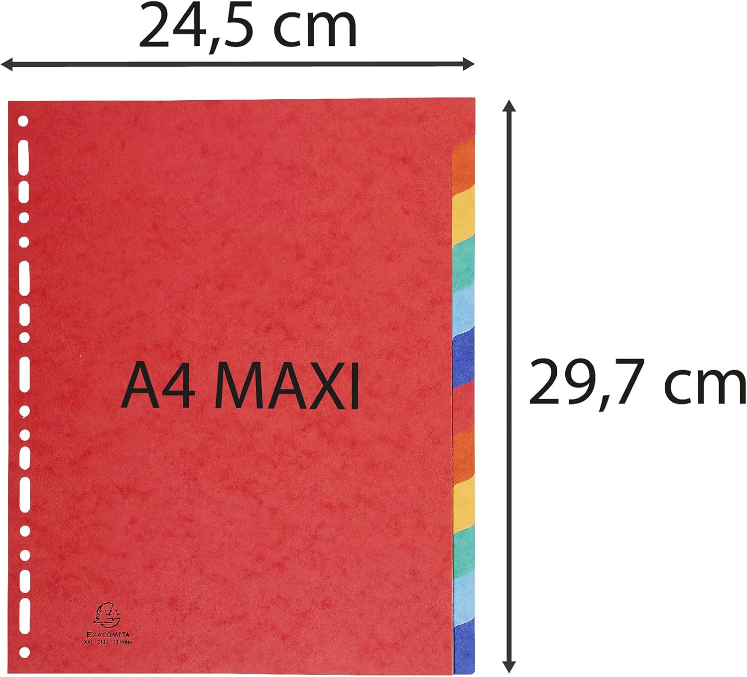 Exacompta 2612E Divisori e Segnaletica, 24.2x29.7 cm, Multicolore